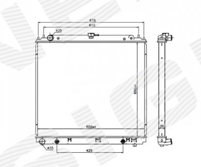 Радиатор Signeda RA68717Q