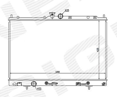 Радиатор Signeda RA62893Q