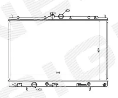 Радиатор Signeda RA62893Q