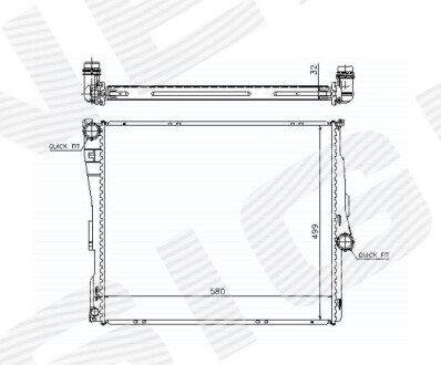 Радиатор Signeda RA60803A