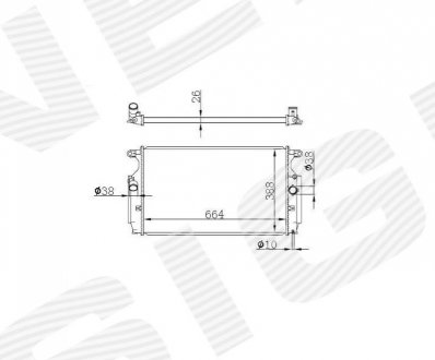 Радиатор Signeda RA64693Q