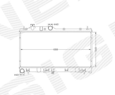 Радиатор Signeda RA67744Q