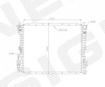 Радиатор Signeda RAFD37141A