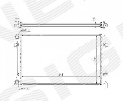 Радиатор Signeda RA65277Q