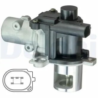 Клапан рециркуляцiї вiдпрацьованих газiв Delphi EG10425-12B1