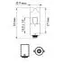 Автолампа Vision H5W BA9s 5 W прозрачная PHILIPS 12023CP (фото 3)
