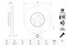TARCZA HAM MERCEDES C257 CLS 300D 18-, X253 GLC 250 4-MATIC 15-19 PRZ?D DWUCZ?МCIOWA BOSCH 0 986 479 G37 (фото 1)