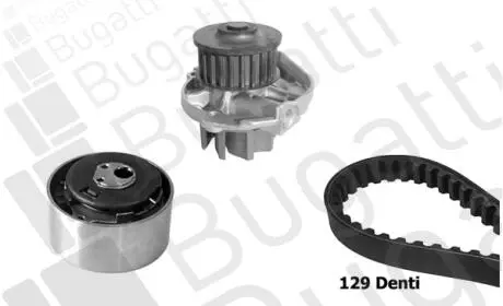 ZESTAW ROZRZ Z POMPЕ WODY FIAT PANDA/GRANDE PUNTO/500/FIORINO/ALFA MITO 1,2/1,4 07- BUGATTI KBU10153C
