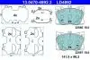 KLOCKI HAM CERAMIC MERCEDES X253 GLC 220D 4-MATIC 15-19, C257 CLS 350D 18- PRZ?D ATE 13.0470-4892.2 (фото 1)