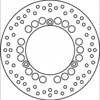 Диаметр (мм) : внешний 267, внутренний 132, отв. 8,5.Толщина (мм) : 5.Кол-во отв. : 3. - задний BREMBO 68B407C4