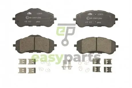 KLOCKI HAM CERAMIC PEUGEOT 308 II 1.2THP 13-, 1.6VTI 14-, 1.6HDI 13- PRZ?D ATE 13.0470-3870.2