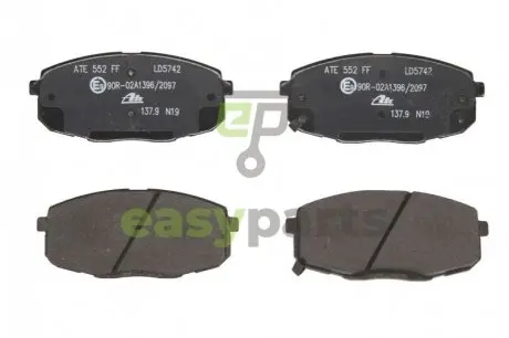 КЕРАМИЧЕСКАЯ ПЛИТКА KLOCKI HAM HYUNDAI I30 07-11, KIA отсутствует или II 1.6, 1.8, 2.0 CRDI 02- ATE 13.0470-5742.2