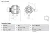ГЕНЕРАТОР ПЕРЕМЕННОГО ТОКА DACIA DUSTER/NISSAN NOTE/MICRA/RENAUTLT TWINGO 1,4/1,6/1,5 D 08- BOSCH 0 986 083 440 (фото 1)