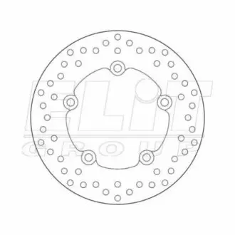 Диаметр (мм) : внеш. 240, внутр. 136, отв. 10,5.Толщина (мм) : 5.Кол-во отв. : 5 - задний BREMBO 68B407G8