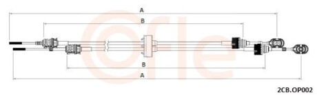 CI?GNO DRепKA ZMIANY BIEG?W OPEL CORSA C/MERIVA 1.7CDTI 1167/842+1100/847 COFLE 2CB.OP002