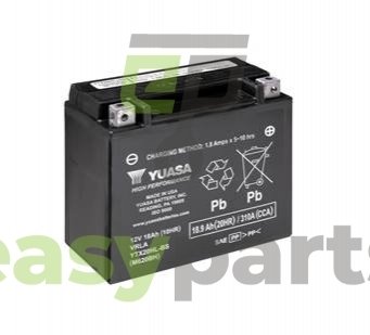 МОТО 12V 18,9Ah High Performance MF VRLA Battery AGM (сухозаряжений) YUASA YTX20HL-BS