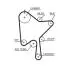 Ремiнь ГРМ к-т Volvo S60/S80/S90/V40/V60/V70/V90/XC40/XC60/XC70/XC90 2.0D Gates K015686XS (фото 2)