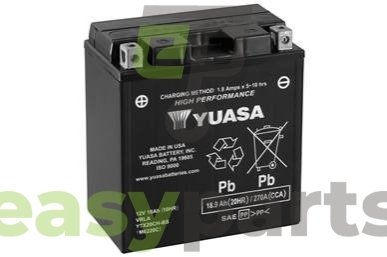 МОТО 12V 18,9 Ah High Performance MF VRLA Battery (сухозаряженій) YUASA YTX20CH-BS (фото 1)