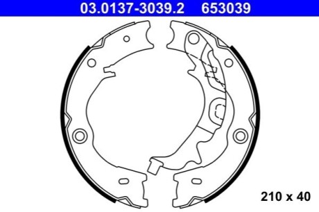 SZCZ?KI HAM KIA CARNIVAL 2.7 V6 06-, 2.2CRDI 10- /МR.210MM/ ATE 03.0137-3039.2