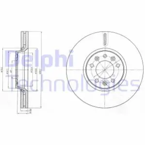 Tarcza ham. CITROйN/FIAT/PEUGE C5, DISPATCH, JUMPY/SCUDO/407, 508, EXPERT/PRO Delphi BG4083C