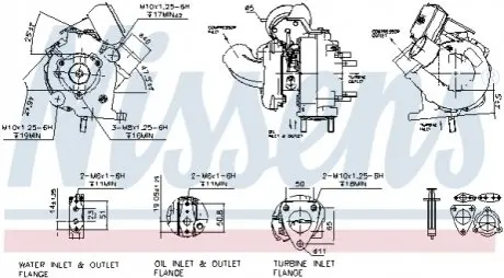 TURBOSPR?ПARKA TOYOTA AVENSIS COROLLA COROLLA VERSO 2,0D 03-09 NISSENS 93241