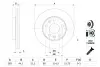 TARCZA HAM DACIA DUSTER 1.5DCI 90KM 10-, 1.6 16V 105KM 10- BOSCH 0 986 479 F65 (фото 1)