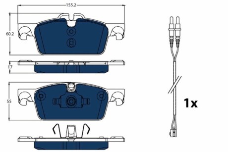 KLOCKI HAM LUCAS PEUGEOT 508 1.6VTI 116KM 10-, 1.6HDI 112KM 10- TRW GDB1929BTE