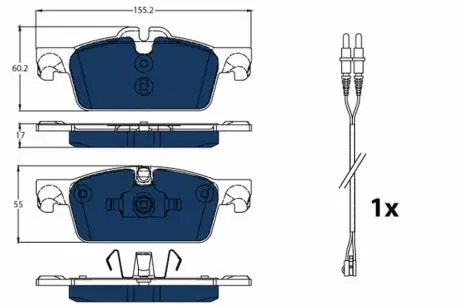KLOCKI HAM LUCAS PEUGEOT 508 1.6VTI 116KM 10-, 1.6HDI 112KM 10- TRW GDB1929BTE