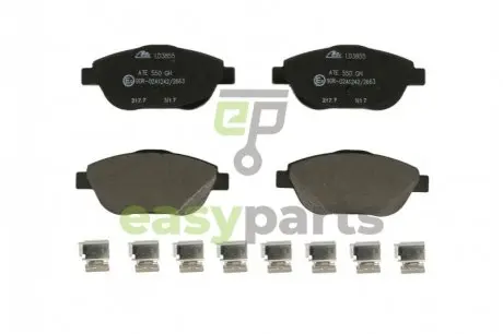 KLOCKI HAM CERAMIC CITROEN C3 PICASSO 1.6, 1.6HDI 09- ATE 13.0470-3855.2