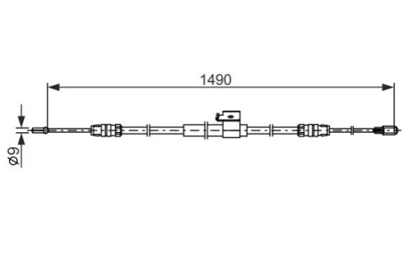 LINKA HAM NISSAN NV200, EVALIA 1.5D, 1.6 02.10- TYг L/P BOSCH 1987482832