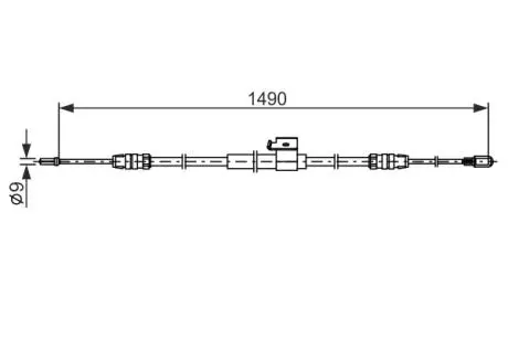 LINKA HAM NISSAN NV200, EVALIA 1.5D, 1.6 02.10- TYг L/P BOSCH 1987482832