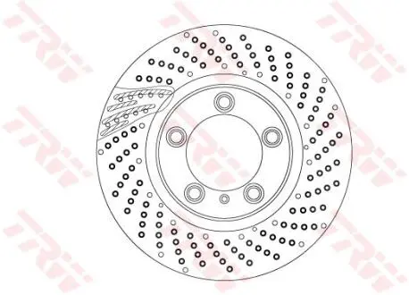 TARCZA HAM LUCAS PORSCHE CAYMAN 2.0, 3.4, 3.6 06.08- PRZ?D PRAWY TRW DF6541S