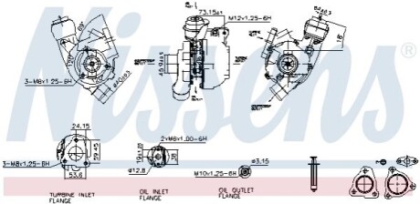 TURBOSPR?ПARKA HYUNDAI I30/KIA CEED PRO CEED 1,6D 06-12 NISSENS 93224