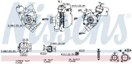 TURBOSPR?ПARKA HYUNDAI I30/KIA CEED PRO CEED 1,6D 06-12 NISSENS 93224