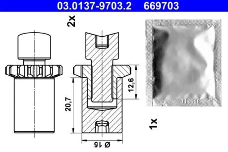 САМОРЕГУЛЯТОР SZCZEK HAM МАЙБАХ 57 5.5 02-12 ATE 03.0137-9703.2