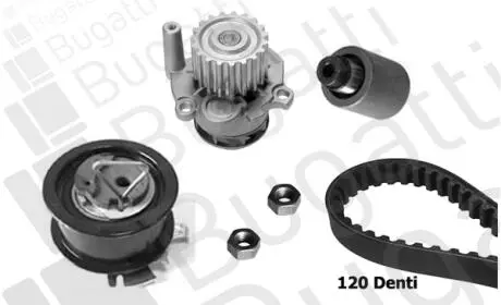 ZESTAW ROZRZ Z POMPЕ WODY VAG 1,4TDI/1,9TDI 02- BUGATTI KBU8712B