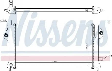 CHгODNICA WODY MITSUBISHI OUTLANDER 2,0H/2,4H 12- NISSENS 606529