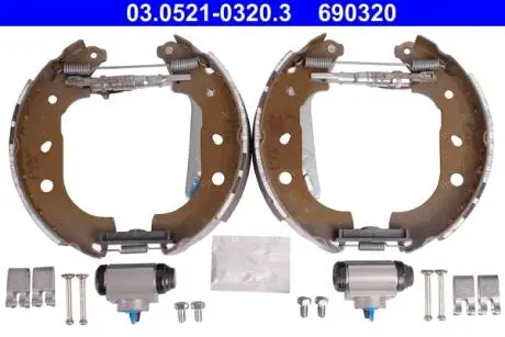 НАБОР Щ?KI + ЦИЛИНДРЫ HAM FIAT DOBLO 10- ATE 03.0521-0320.3