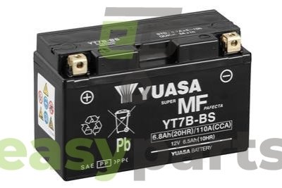 МОТО 12V 6,5 Ah MF VRLA Battery AGM (сухозаряженій) YUASA YT7B-BS (фото 1)