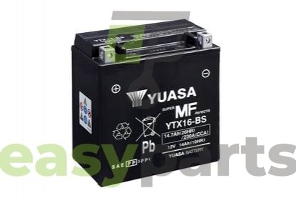 МОТО 12V 14,7 Ah MF VRLA Battery (сухозаряженій) YUASA YTX16-BS