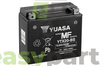 МОТО 12V 18,9Ah MF VRLA Battery (сухозаряжений) YUASA YTX20-BS