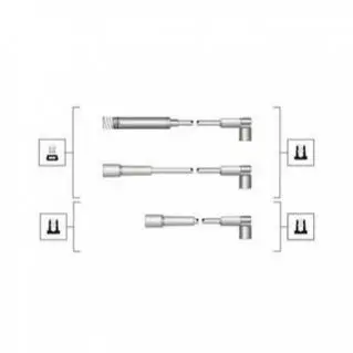 К-т високовольтних проводів OPEL CORSA, KADETT MAGNETI MARELLI MSQ0072