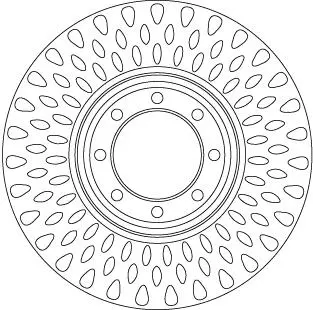 TARCZA HAM LUCAS IVECO DAILY IV 35C10, 35C12 06-11 TYг TRW DF6688S