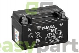 МОТО 12V 6Ah MF VRLA Battery AGM (сухозаряженій) YUASA YTX7A-BS (фото 1)