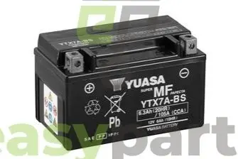 Фото мото 12v 6ah mf vrla battery agm (сухозаряженій) YUASA YTX7A-BS МОТО 12V 6Ah MF VRLA Battery AGM (сухозаряженій) YUASA YTX7A-BS