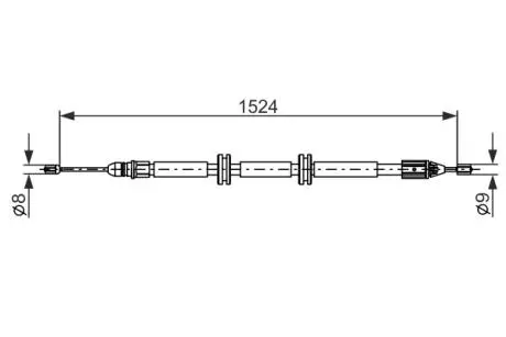 Трос ручного тормоза BOSCH 1987482888