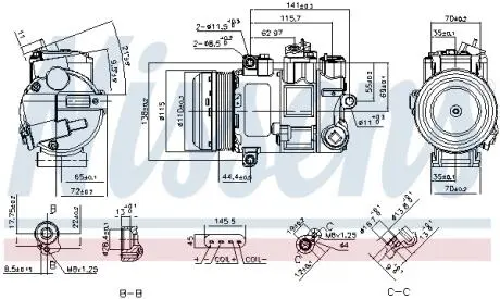 SPR?ПARKA KLIM MERCEDES SLK W172 2,2D/3,0D 11- NISSENS 890696