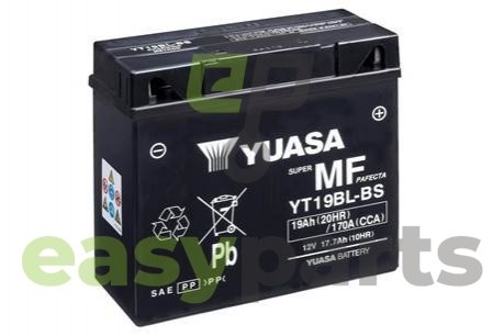 МОТО 12V 19AH MF VRLA Battery (сухозаряженій) YUASA YT19BL-BS (фото 1)
