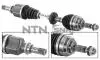 Pє?oЬ kpl. TWINGO 10-    6-kul przєd/lewa  621mm  z podpor? DK55.081
