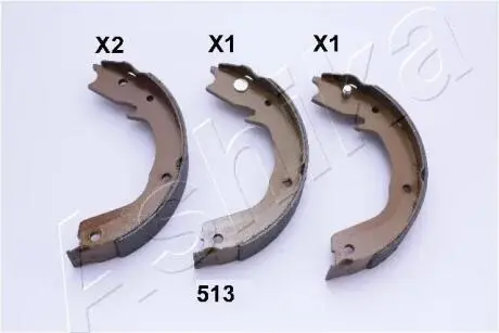 Комплект тормозных колодок, стояночная тормозная система ASHIKA 55-05-513